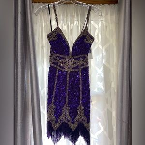 Sherri Hill Short Beaded Dress size 2